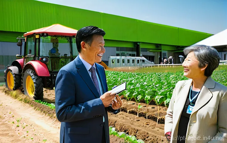 농업경영사 업무와 해외 출장 사례 - **Prompt 1: The Visionary Agricultural Manager**
    "A confident and strategic agricultural manager...